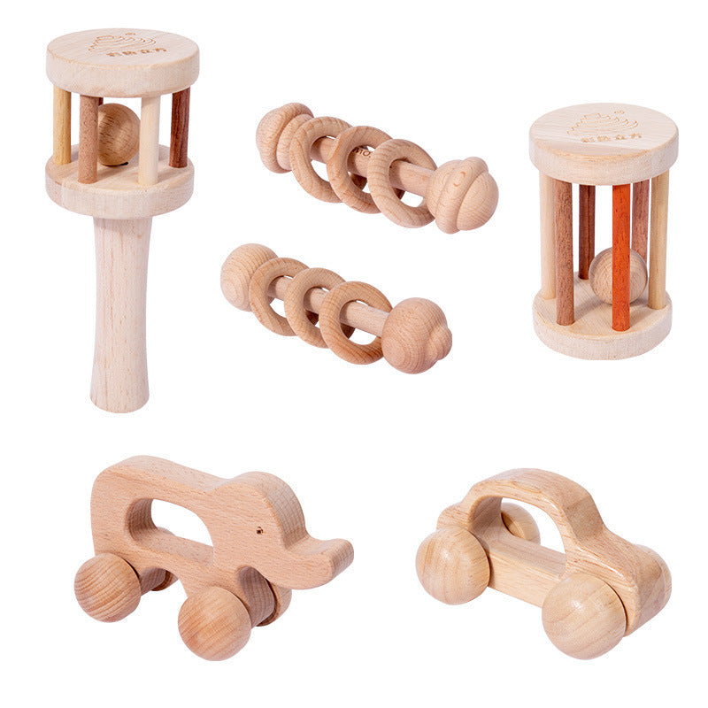 Holzrasseln, 5er-Set