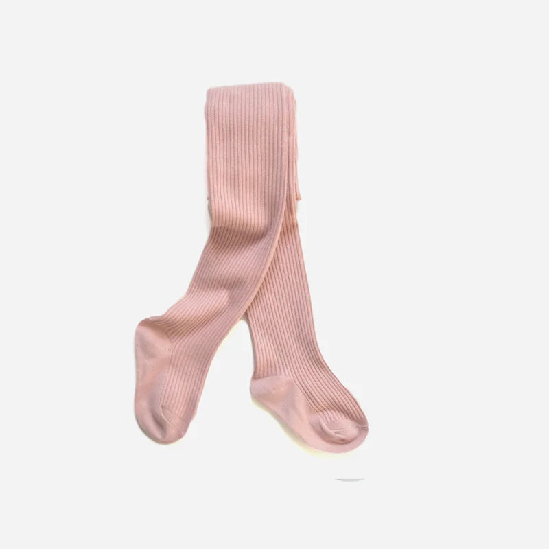 Gerippte Baumwoll-Strumpfhose
