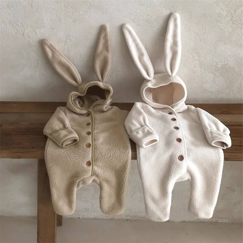 Teddy-Overall mit Hasenohren