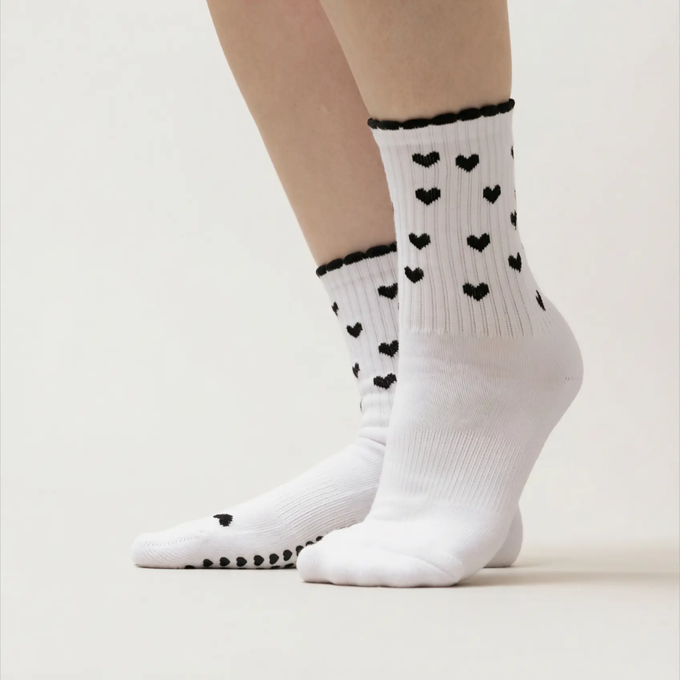 Stoppersocken mit Herzen, 3 Paar