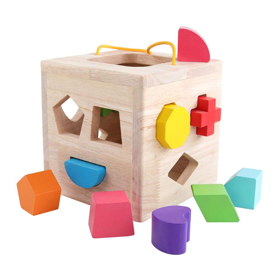 Sortierwürfel aus Holz
