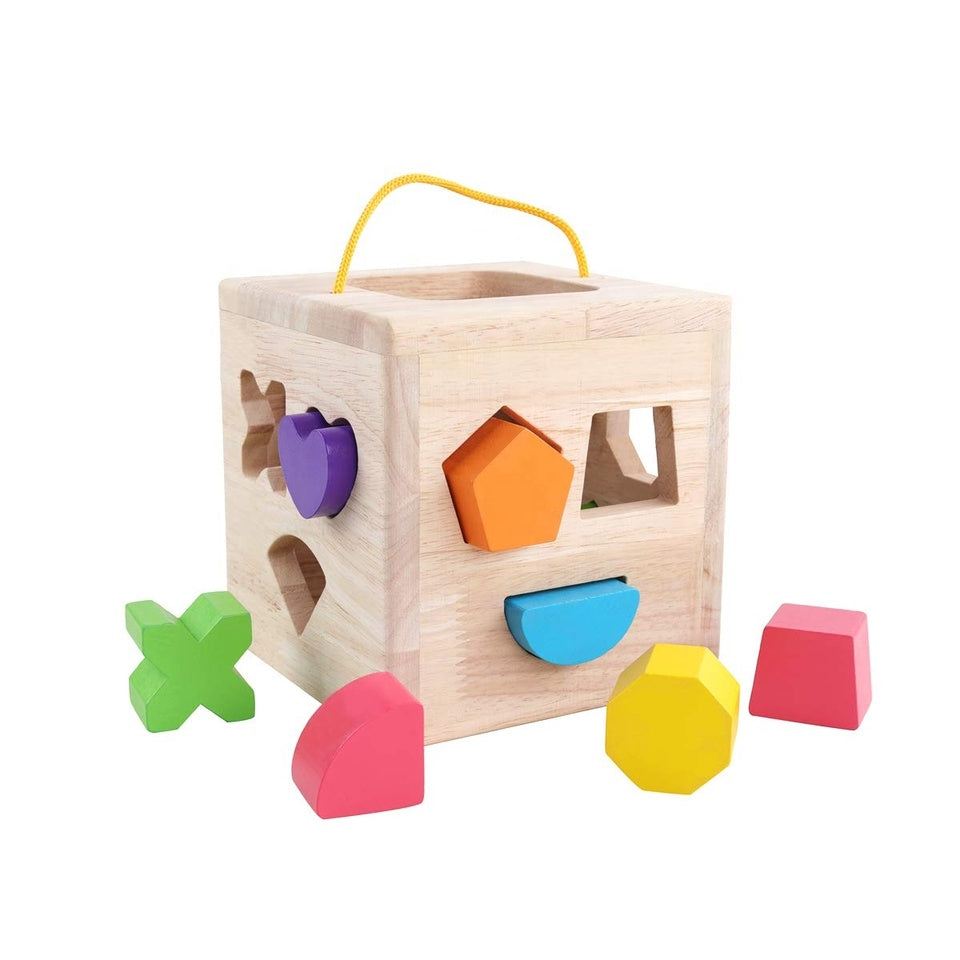 Sortierwürfel aus Holz
