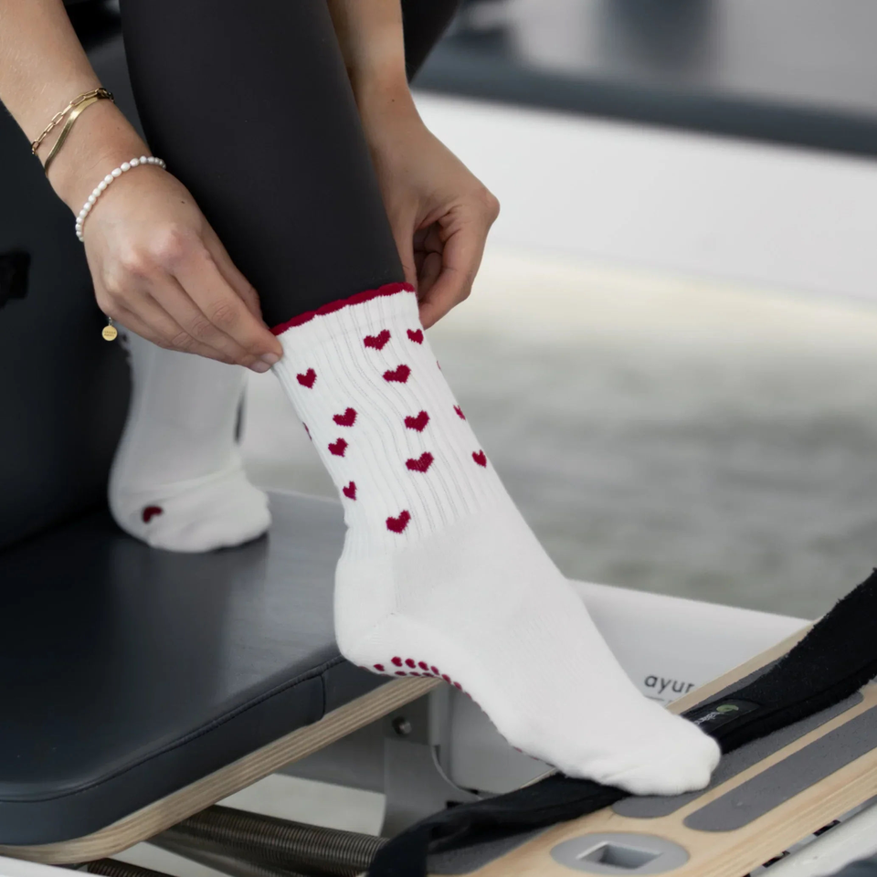 Stoppersocken mit Herzen, 3 Paar