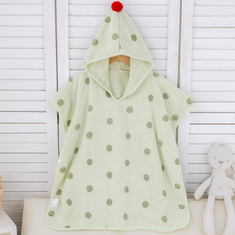 بونشو استحمام بغطاء رأس من الكورال فليس بنقاط