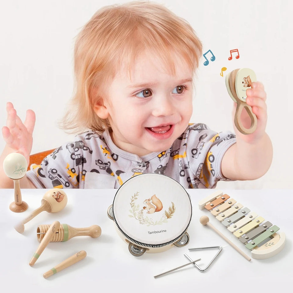 Musik-Set aus Holz