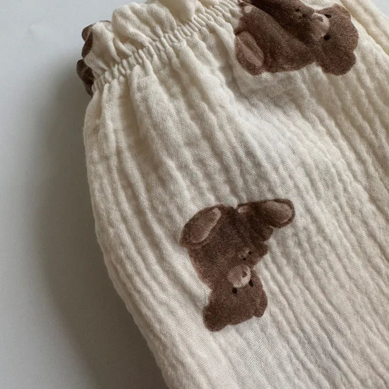 Musselin-Hose mit Bündchen