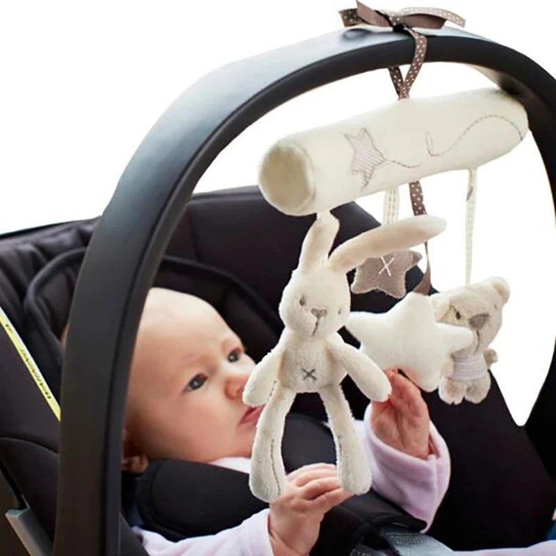 Kinderwagen-Spielzeug Hase und Sterne
