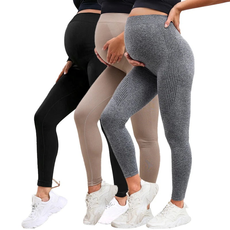 Umstandsleggings mit hohem Bund