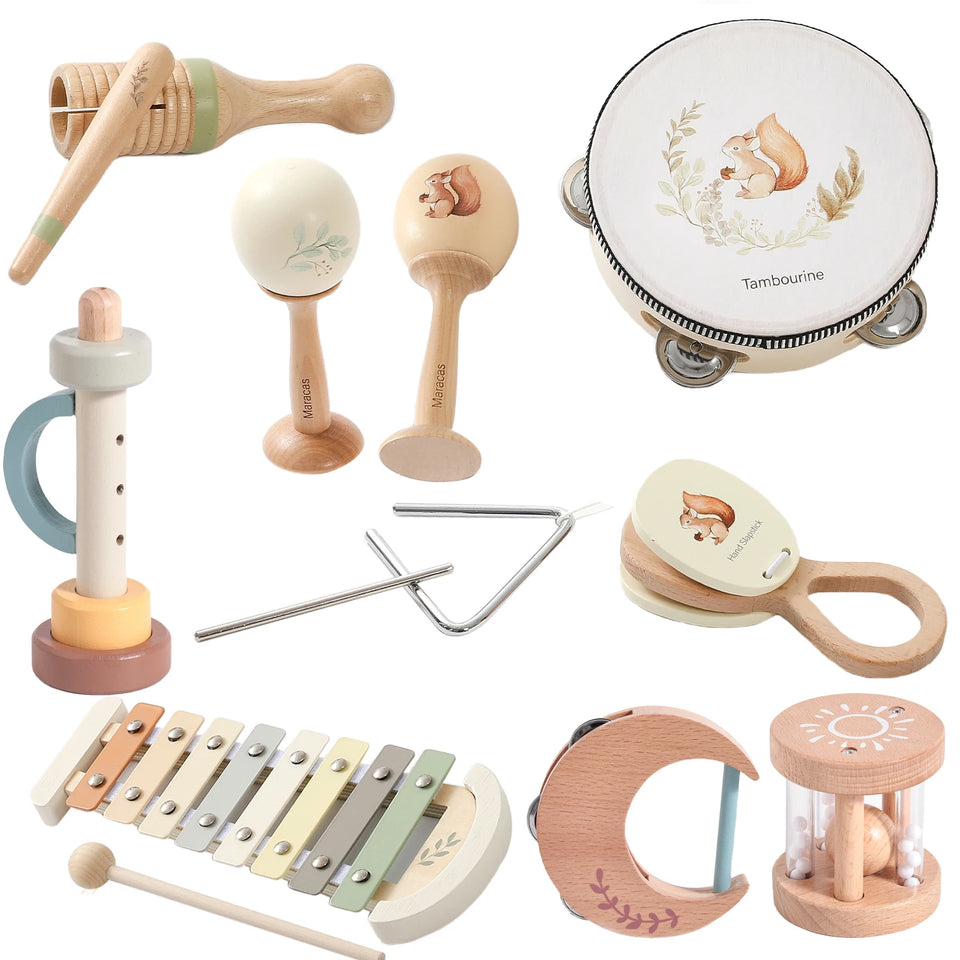 Musik-Set aus Holz