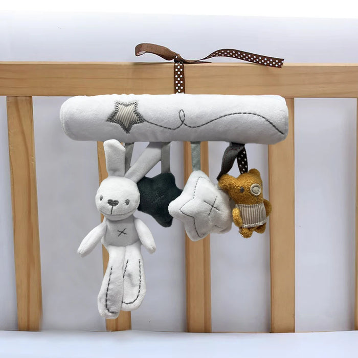 Kinderwagen-Spielzeug Hase und Sterne
