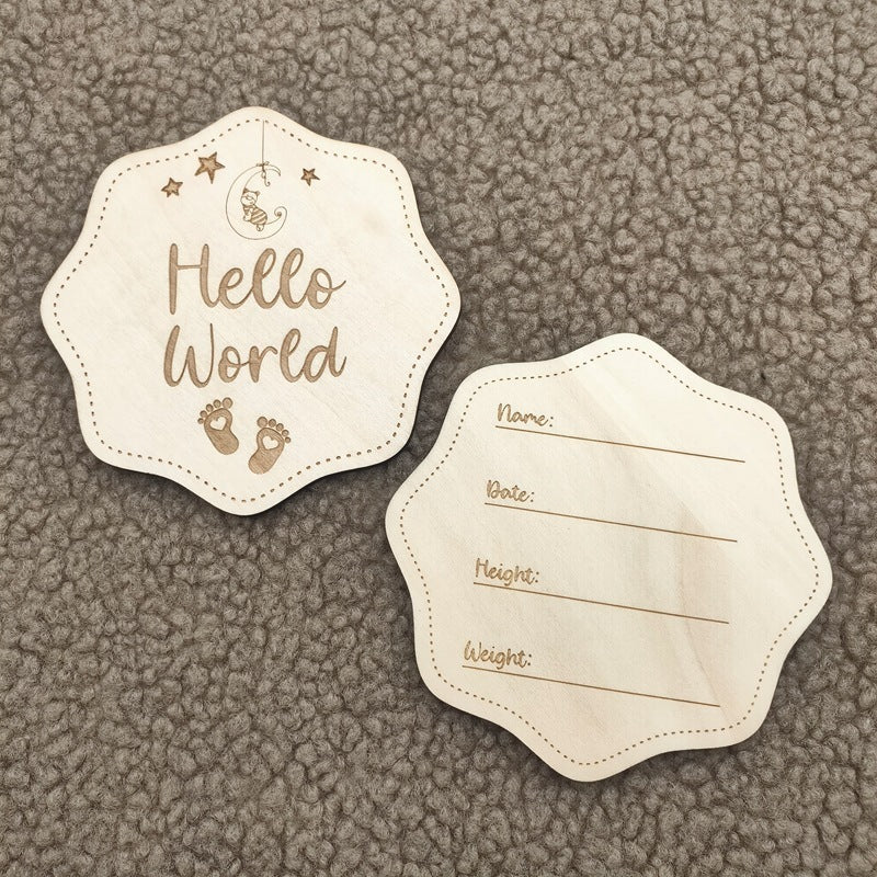 Meilenstein-Scheiben aus Holz