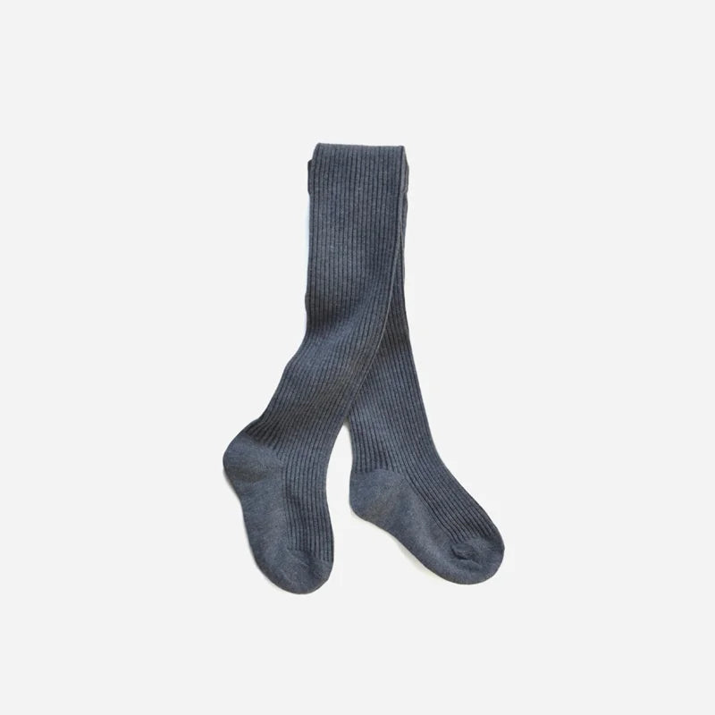Gerippte Baumwoll-Strumpfhose