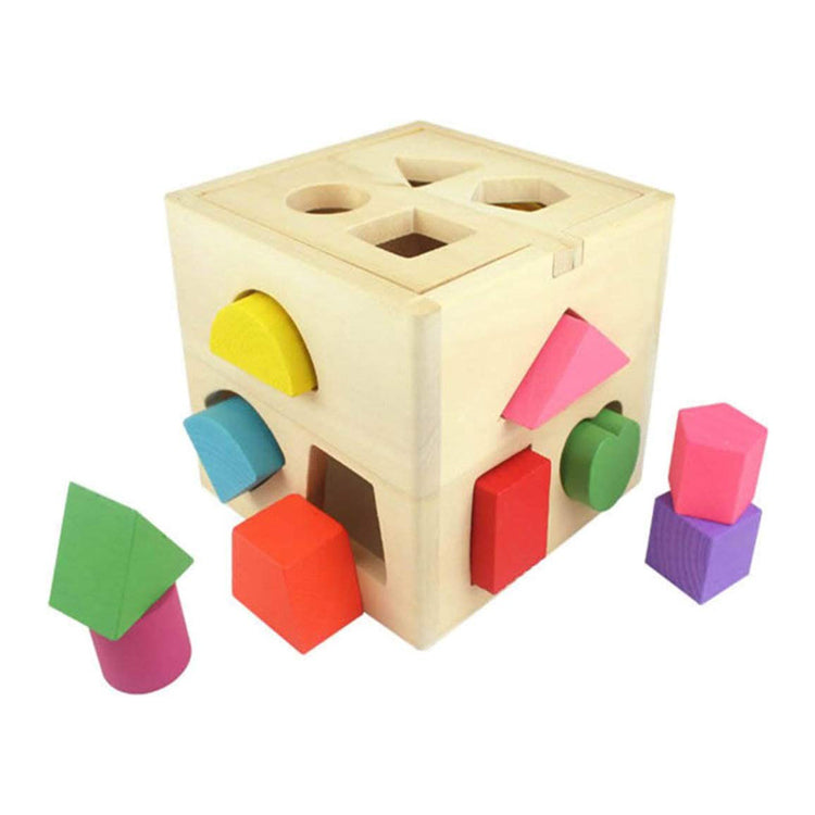 Sortierwürfel aus Holz