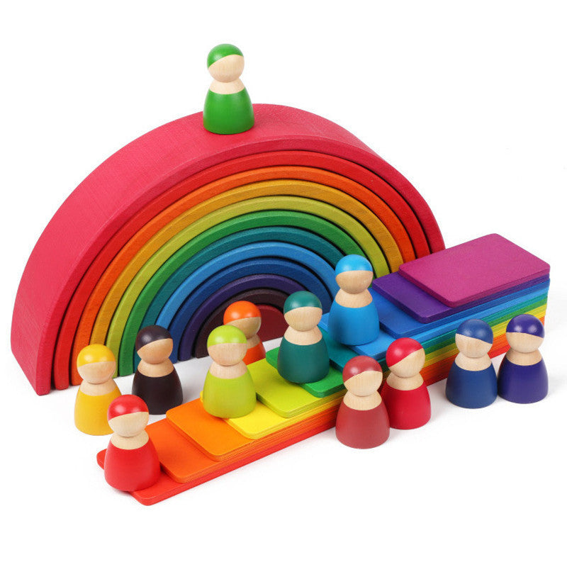 Regenbogen aus Holz