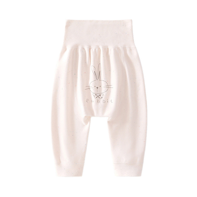 Rosa Baby-Hose mit hohem Bund auf weißem Hintergrund