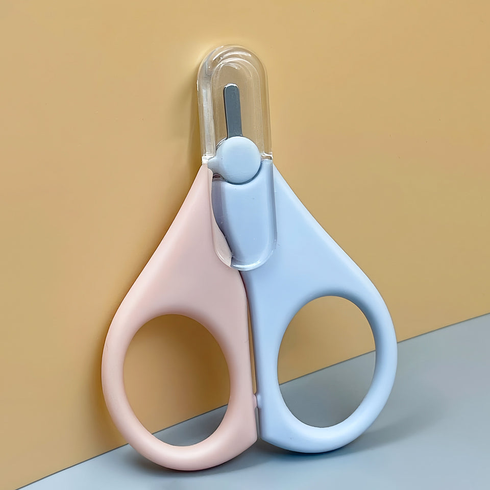 Baby-Nagelschere mit Schutzkappe und Etui