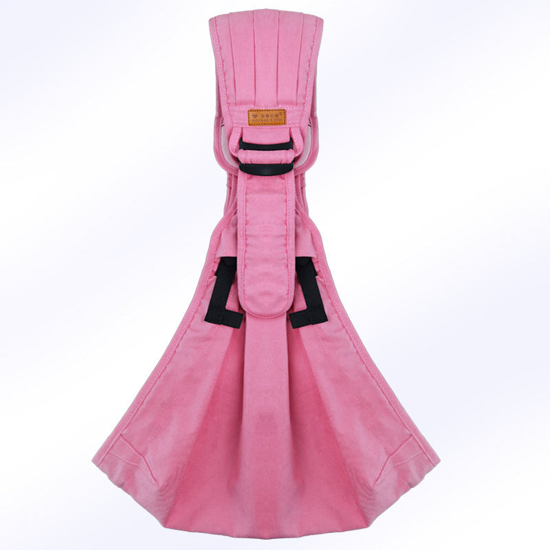Tragehilfe mit Sitz in Rosa auf weißem Hintergrund