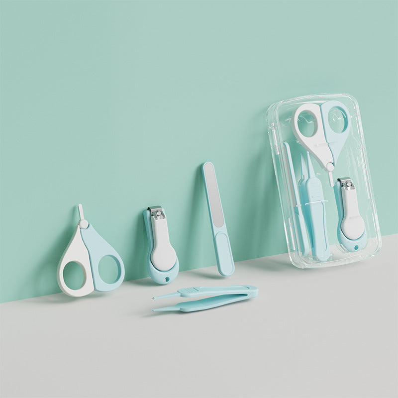 Baby-Nagelpflege-Set in Blau mit Box