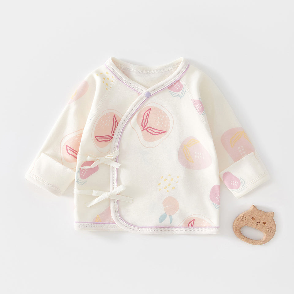 Wickelshirt für Neugeborene mit Früchte-Muster