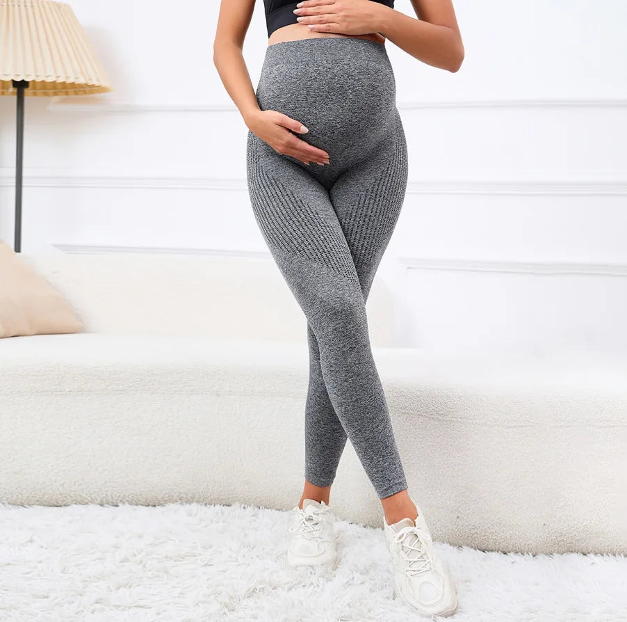 Umstandsleggings mit hohem Bund