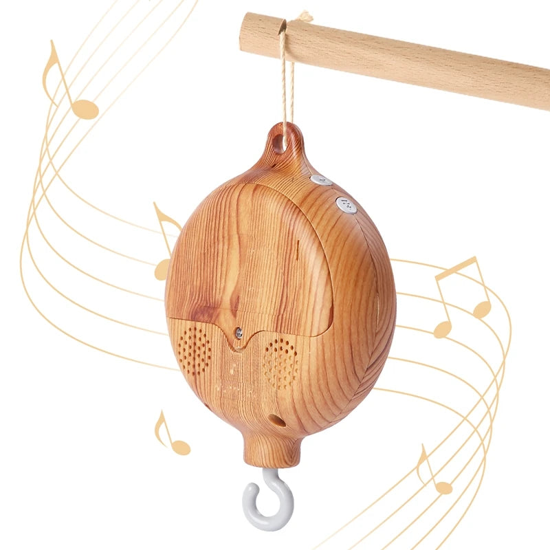 Drehende Spieluhr aus Holz