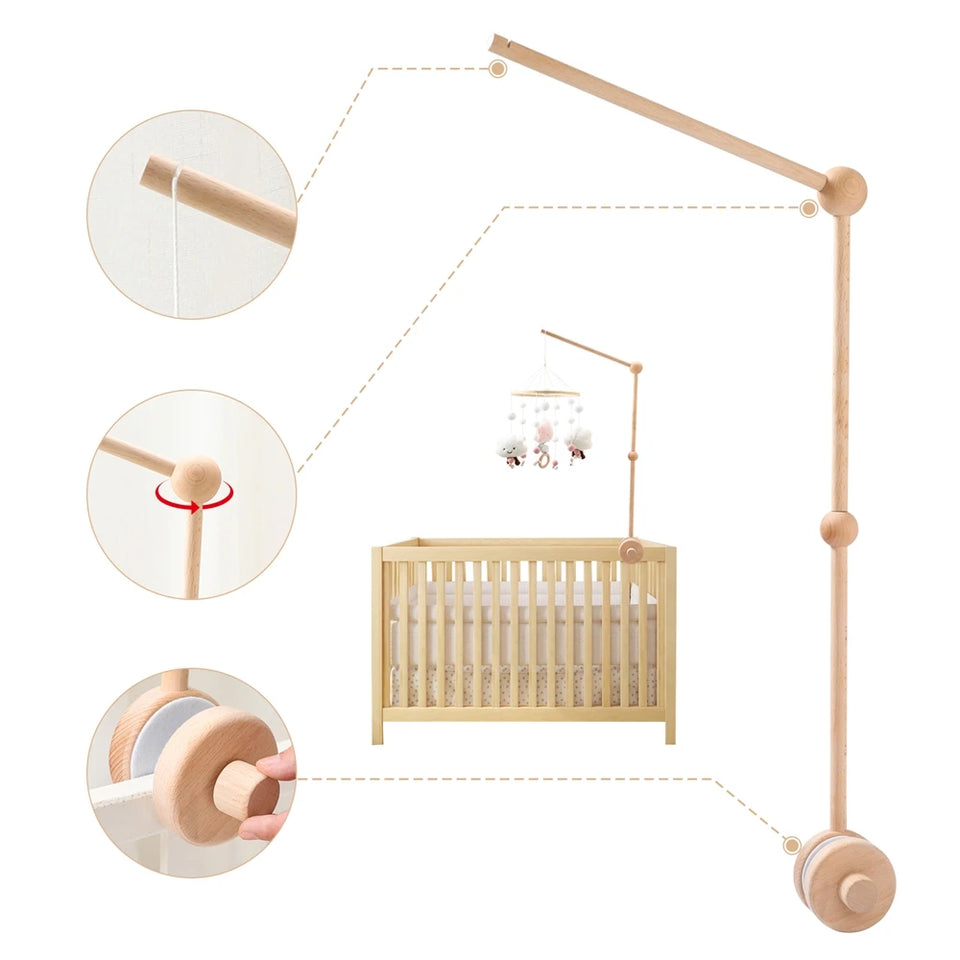 Mobile-Halterung aus Holz